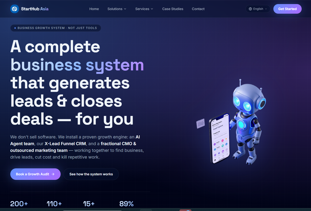 StartHub Asia Solutions platform preview